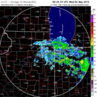 Base Reflectivity image from Chicago, IL