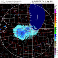 Base Reflectivity image from Chicago, IL