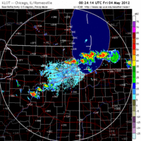 Base Reflectivity image from Chicago, IL