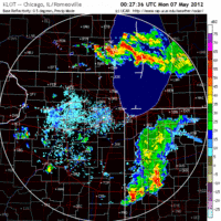 Base Reflectivity image from Chicago, IL