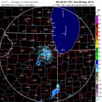 Base Reflectivity image from Chicago, IL