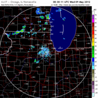 Base Reflectivity image from Chicago, IL