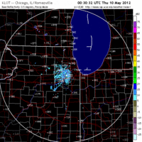 Base Reflectivity image from Chicago, IL