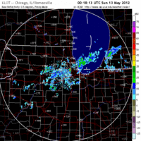 Base Reflectivity image from Chicago, IL