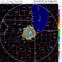 Base Reflectivity image from Chicago, IL