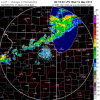 Base Reflectivity image from Chicago, IL