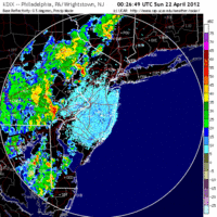 Base Reflectivity image from Fort Dix