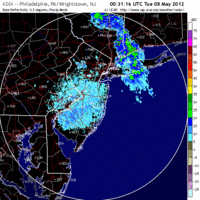 Base Reflectivity image from Fort Dix