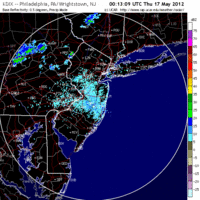 Base Reflectivity image from Fort Dix