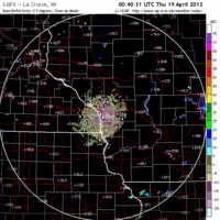 Base Reflectivity image from La Crosse, WI