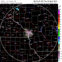 Base Reflectivity image from La Crosse, WI