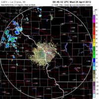 Base Reflectivity image from La Crosse, WI