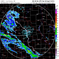 Base Reflectivity image from La Crosse, WI