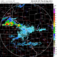 Base Reflectivity image from La Crosse, WI