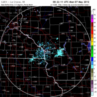 Base Reflectivity image from La Crosse, WI