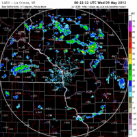 Base Reflectivity image from La Crosse, WI