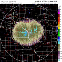 Base Reflectivity image from La Crosse, WI