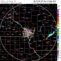 Base Reflectivity image from La Crosse, WI