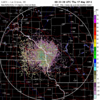 Base Reflectivity image from La Crosse, WI