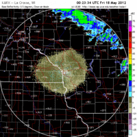 Base Reflectivity image from La Crosse, WI
