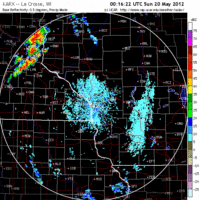 Base Reflectivity image from La Crosse, WI