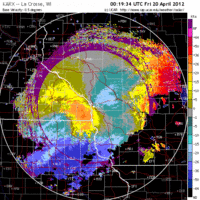 Base Velocity image from La Crosse, WI