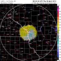 Base Velocity image from La Crosse, WI