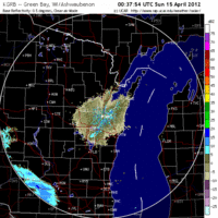 Base Reflectivity image from Green Bay, WI