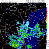 Base Reflectivity image from Green Bay, WI