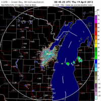 Base Reflectivity image from Green Bay, WI