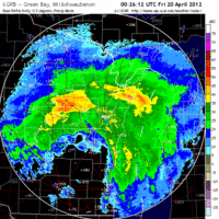 Base Reflectivity image from Green Bay, WI