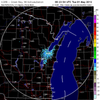 Base Reflectivity image from Green Bay, WI