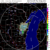 Base Reflectivity image from Green Bay, WI