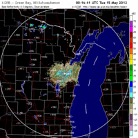 Base Reflectivity image from Green Bay, WI