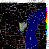 Base Reflectivity image from Green Bay, WI