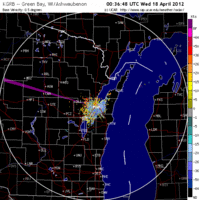 Base Velocity image from Green Bay, WI