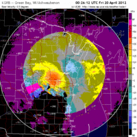 Base Velocity image from Green Bay, WI