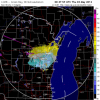 Base Velocity image from Green Bay, WI