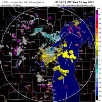 Base Velocity image from Green Bay, WI