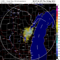 Base Velocity image from Green Bay, WI