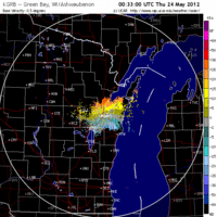 Base Velocity image from Green Bay, WI