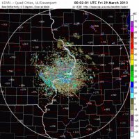 base reflectivity image from davenport, ia