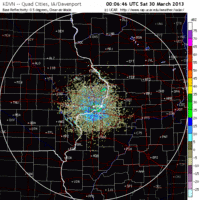 base reflectivity image from davenport, ia