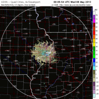 base reflectivity image from davenport, ia