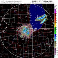 base reflectivity image from chicago, il