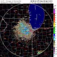 base reflectivity image from chicago, il