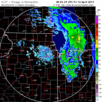 base reflectivity image from chicago, il