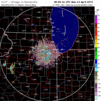 base reflectivity image from chicago, il