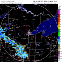 base reflectivity image from Duluth