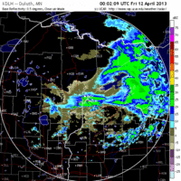 base reflectivity image from Duluth